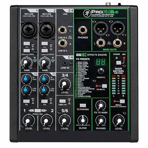 Mackie ProFX6v3 6 Channel Pro Analog Live/Recording Mixer Effects & USB