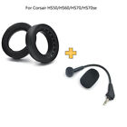 Game Mic+Earpads For Corsair HS50 Pro HS60 HS70 SE Gaming Headsets Accessories
