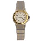 Cartier Santos Octagon Stainless & 18k YG White 24mm Ladies Automatic Watch 0907