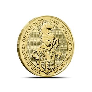 2020 1/4 oz British Gold Queen's Beast White Horse Coin