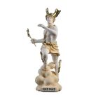 Hermes Mercury God Zeus Son Roman Statue Alabaster Gold Tone 9