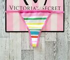 NWT Victoria's Secret PINK Rare Striped Vintage 2005 S String Thong Panties