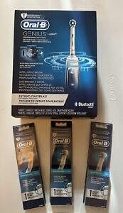 Oral B Genius Rechargeable Toothbrush Patient Starter Kit Sealed w Extra Heads