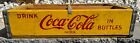 Vintage Yellow Red Wood Coca-Cola Coke Soda Pop Carrying Crate Caddy #1