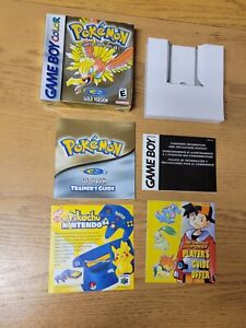 New ListingPokemon Gold Version - Game Boy Color Box and Manual Authentic