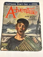 Adventure Pulp Magazine AUG. 1944 captains￼ Don’t Cry