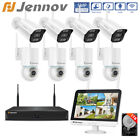 Jennov 8CH Wireless Security Camera System 5MP Human Detection Night Vision 1TB