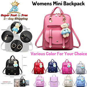 Small Cute Backpack Purse For Women Girls Mini Travel Daypack Casual School Bag