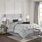 Madison Park Laurel 7 Piece Embroidery Tufted Comforter Set Full Queen King Size
