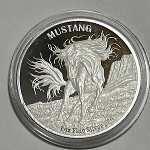 2024 $5 Tokelau 1 oz Mustang Silver Coin .999 Fine Beautiful Proof In Capsule.