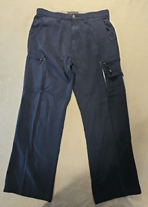 Quicksilver Blue Cargo Mens size 34 Pants Skate Outdoors Hiking Trail