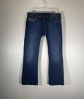 Diesel Jeans Mens 34 Blue Denim Bootcut Dark Wash Pants Size 34x33 Italy