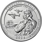 2021 S Tuskegee Airmen Quarter.  RARE! Uncirculated From US Mint roll.