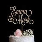 14cm 16cm 18cm Couple Mr And Mrs Name Custom For Wedding Supply Cake Topper NEW