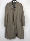 Brioni Stone Gray Button Up Trench Coat - Size Men's 60