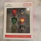 New Listing2021 Hallmark Marvel Set of 6 Mini Ornaments New in Box Hulk Groot Spiderman New