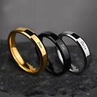 Stainless Steel Personalized Custom Engraving Rings Name Unisex Jewelry Gift
