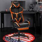 Office Massage Gaming Chair Reclining Racing Chair w/Lumbar Support & Footrest