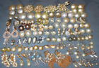 Great Lot  57  pair  Vintage  Faux Pearl  Earrings  Mostly Clip-on Style