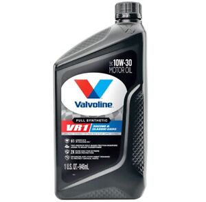 1qt Valvoline 10W-30 Full Synthetic VR1 Motor Oil for Racing & Classic Cars