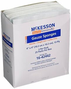 Medi-Pak Performance Plus Gauze Sponge Cotton Gauze 12-Ply 3 X 3 In, Pack of 200