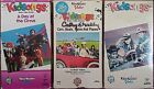 3 Kidsongs VHS Tape Lot What I Want To Be Cars Boats Trains And Planes & Circus