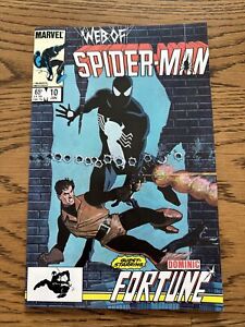 Web Of Spider-Man #10 (Marvel Comics 1986) Guest Starring Dominic Fortune! NM+