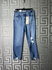 NEW Levis 724 High Rise Slim Straight Crop Women's Jeans Size 4/27 Distressed