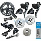 New Shimano Ultegra R8000 R8020 Hydraulic Disc Brake Groupset with Rotors