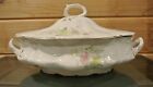 La Francaise Porcelain Covered Serving Dish with Chrysanthemums