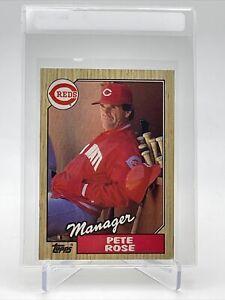 1987 Topps Pete Rose Baseball Card #393 Mint FREE SHIPPING