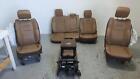 2019-2022 DODGE RAM 2500 LONG HORN BROWN LEATHER FRONT & REAR SEATS W/CONSOLES (For: Ram Limited)