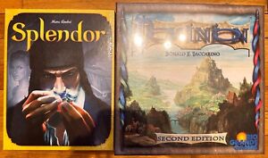 Splendor and Dominion 2nd Edition Boardgames NIB Lot