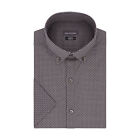 Van Heusen Dress Shirt Mens S 14-14.5 Slim-Fit Short Sleeve Stretch Button Down