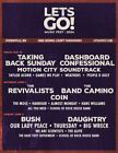 LETS GO MUSIC FESTIVAL - DASHBOARD CONFESSIONAL & TAKING BACK SUNDAY - 2 TICKETS