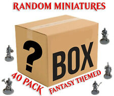 Lot of 40pcs Random 25mm D&D Miniatures - Fantasy Grab Bag - Unpainted DND