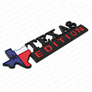 TEXAS FLAG EDITION EMBLEM BADGE for CHEVY FORD TRUCK UNIVERSAL 3M STICK-ON
