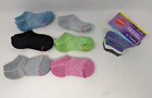Hanes Girls'  all over mesh Size 10pk No Show Socks multi-color  S(6-10.5)