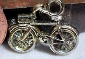 Vintage plastic Chrome bicycle gumball charm prize jewelry