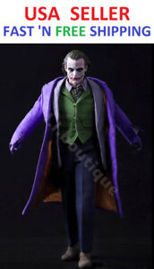 Custom 1/6 Scale Joker 2.0 Full Suit Set for Hot Toys 12'' Narrow Shoulder Body