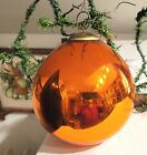 New ListingLarge bright Orange glass Kugel Christmas Ornament. Early 1900s  German Orn. 6