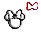 MINNIE MOUSE AND HER BOW CARTOON CHARACTER SET OF 2 COOKIE CUTTER USA PR1539