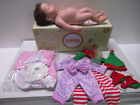 New ListingReborn Baby Doll Realistic Silicone Sleeping Newborn Baby Girl 12 inch 3 Outfits