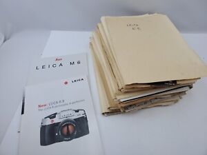 Huge Lot of Leica Camera Photography Brochures Ads Lab Reports Papers Pamphlets