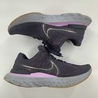 Nike React Infinity Run Flyknit 3 Men’s Size 10.5 Running Shoes Purple Athletic