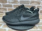 Nike Roshe Two Flyknit 365 Black Running Shoes Sneakers  859535-001 Mens Size 12