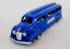 1937-39 Tootsietoy Greyhound Bus With Wood Wheels 6'' Long - Blue