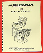 GORTON 1-22 Mastermil Milling Machine Owner Instruction Operator's Manual 0320