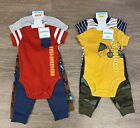 Carter's Baby & Toddler Boy's 4 Piece Short Sleeve Bodysuit & Jogger Pant Sets