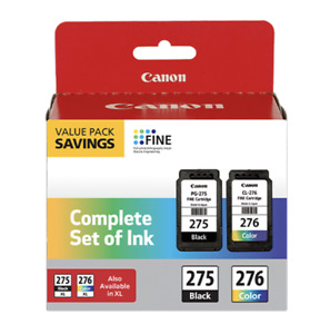 Genuine Canon Ink Cartridges PG-275 & CL-276 Original For Pixma TS3520 TS4720